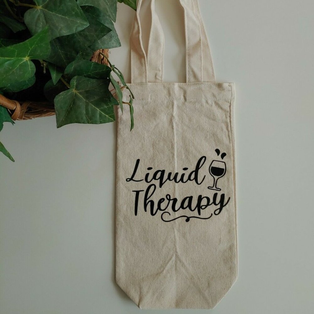 Wine Canvas Tote Bag, Canvas Tote Bag, Wine Gift